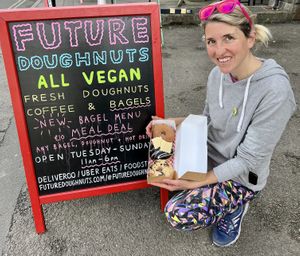 Cinnamon sugar, maple bat and muy beuno 🤤   at Future Doughnuts in Bristol