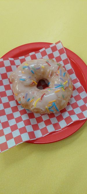 Sprinkle doughnut at Future Doughnuts in Bristol