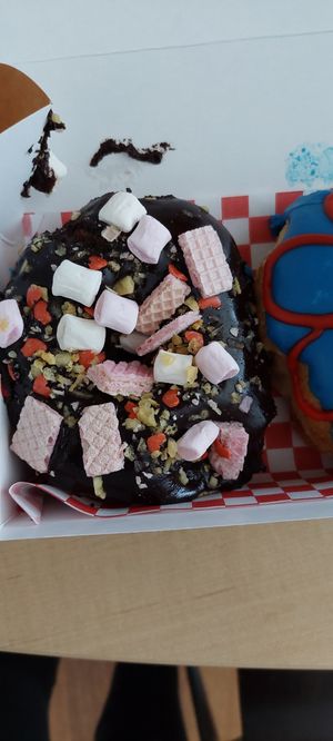 Rocky road doughnut at Future Doughnuts in Bristol