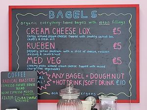 Bagel options and £10 meal deal at Future Doughnuts in Bristol