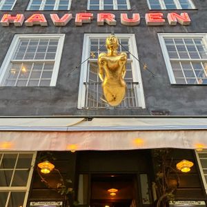 Front of restaurant   at Havfruen in Copenhagen