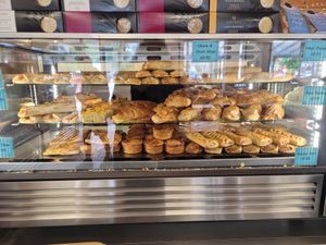 Pastries Display at The Port Cafe in Porthmadog