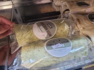 Three Bean Vegan Burritos at The Port Cafe in Porthmadog