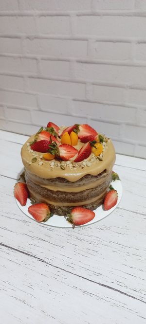 Carrot cake con Manjar de coco at EkoSana - Postres Veganos in Lima