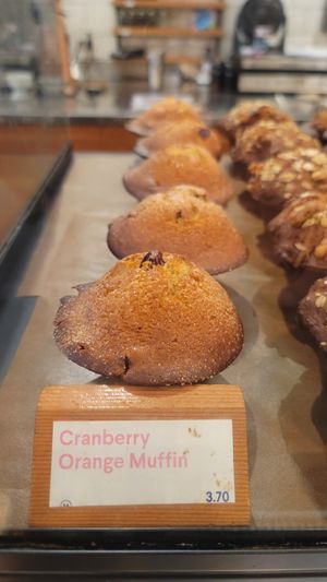 Cranberry Orange muffin at Matchstick Coffee Roasters in Vancouver