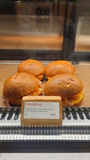 Carrot lox at Matchstick Coffee Roasters in Vancouver