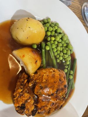 Nut roast they do give you extra veg  at The Crooked Billet in Tadcaster