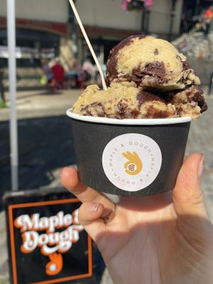 Brookie dough  at Maple & Dough in Guisborough