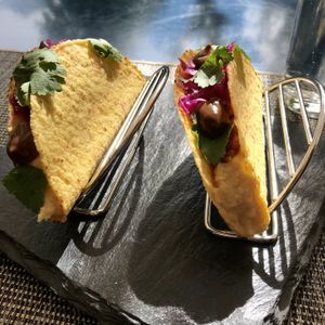 Starter: Kurhaus-Tacos at Kurhaus Bergün in Bergun