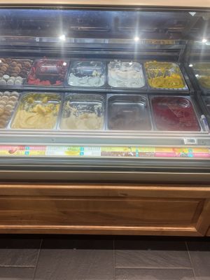 8 total vegan flavors when I went!  at Amorino in Plano