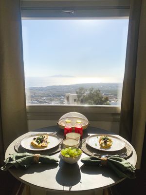 Breakfast served in your room  at Mod Santorini in Santorini