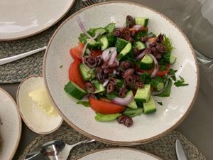 Greek salad at Mod Santorini in Santorini