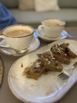 Halva and coffee  at Mod Santorini in Santorini