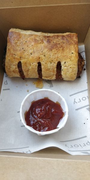 Vegan sausage roll at Priory Coffee Co. in Cork