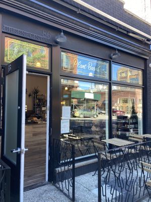 Outside- so cute!  at GreenPot in Brooklyn