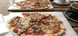 Vegan pizza  at A Casa di Alessia in Otley