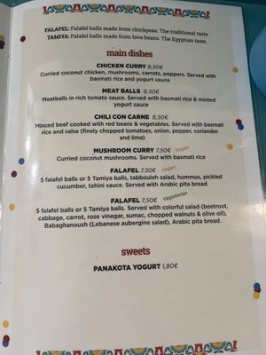 Menu 3  at Lacantina in Athens