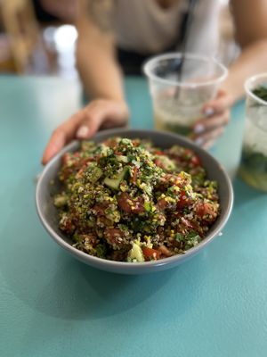 Tabouleh salad with quinoa 4.8€  at Lacantina in Athens