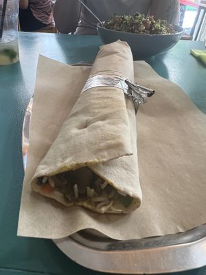 Pita curry mushroom 3.5€  at Lacantina in Athens