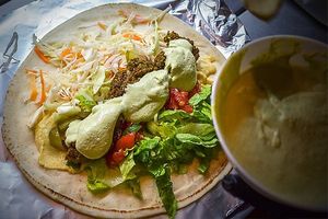 Traditional falafel at Lacantina in Athens