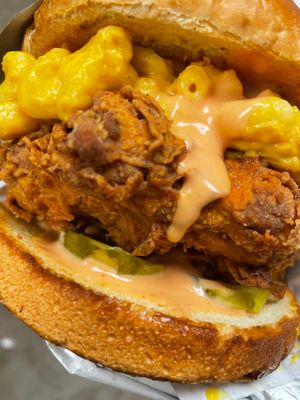 The Nashville sandwich 🤤 mouth watering  at Solár: A Vegan Eatery in Tempe