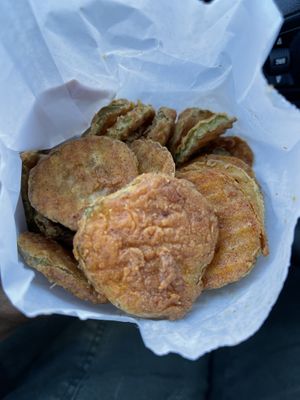 Fried pickles   at Solár: A Vegan Eatery in Tempe