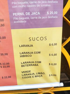 Sucos at Quintal Vegan & Veggie in Sao Paulo