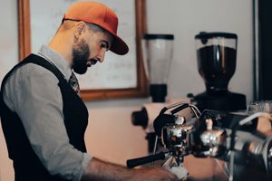 Flavorist at work :) at Coffee Coaching Club in Bern