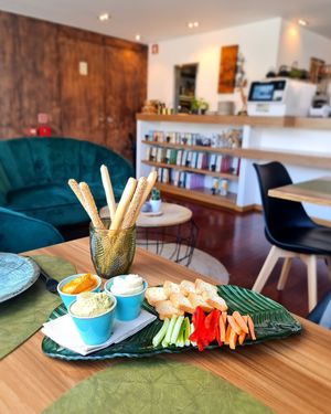 After your meal, you can buy some of the amazing teas they serve from their vast selection at the counter. at Green Point in Aveiro