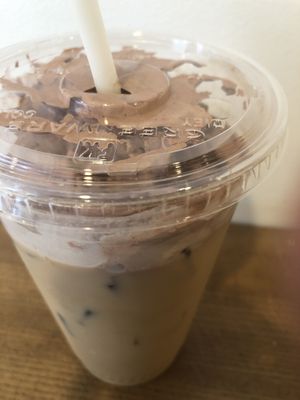 Vegan chocolate whipped cream !  at Southdown Coffee in Huntington