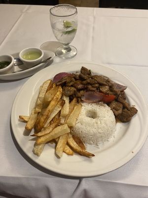 Soy meat saltado   at Inka in Palm Springs