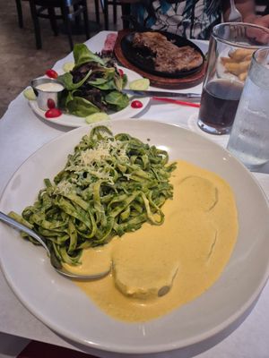 Pasta pesto at Inka in Palm Springs