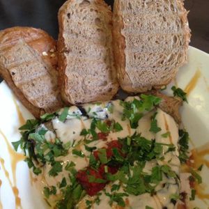 Eggplant appetizer at Ludens Express - Industrial Zone in Raanana