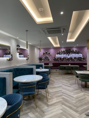 seating area at Heavenly Desserts in Watford