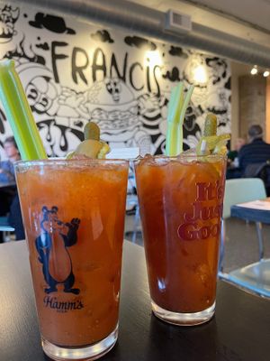 vegan bloody mary at FRANCIS in Minneapolis