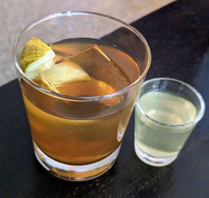 Pickleback Manhattan at FRANCIS in Minneapolis