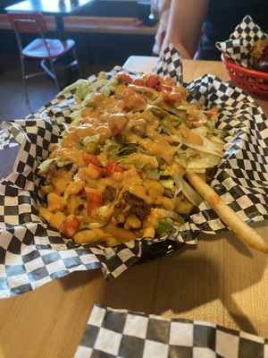 Cheeseburger chili fries - amazing, tastes just like a Big Mac   at FRANCIS in Minneapolis