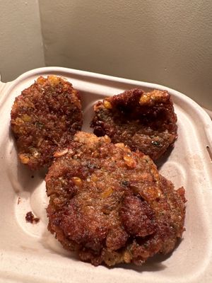 Sweet corn fritters   at FRANCIS in Minneapolis