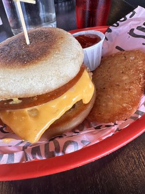 Miami breakfast sandwich and hash brown   at FRANCIS in Minneapolis