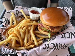 Honey bacon chicken sandwich   at FRANCIS in Minneapolis