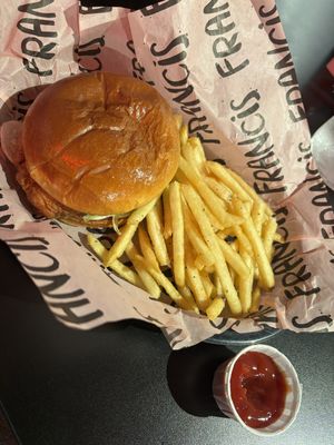 All vegan burger joint. Yes.  at FRANCIS in Minneapolis