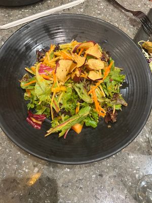 Jicama and papaya salad   at Tac/Quila in Palm Springs