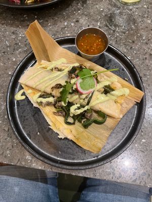 Huitlachoche Tamale  at Tac/Quila in Palm Springs
