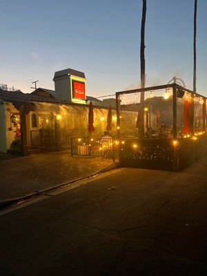 Indoor and outdoor dining    at Tac/Quila in Palm Springs