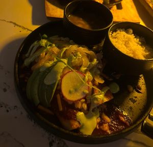 Vegan Jackfruit Enchiladas  at Tac/Quila in Palm Springs