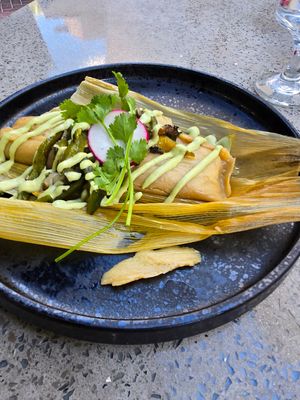 Huitlachoche Tamale (Vegan) at Tac/Quila in Palm Springs
