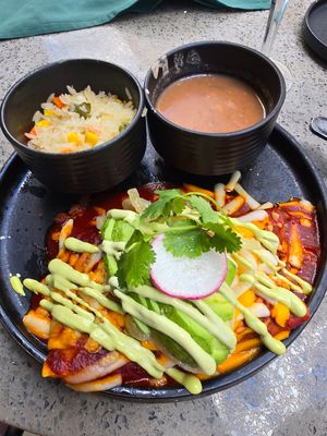 Jackfruit (Vegan) Enchiladas at Tac/Quila in Palm Springs