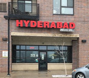 Exterior April 2023 at The Hyderabad Indian Grill in Bloomington