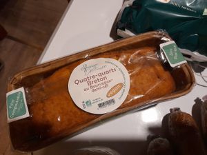 Typical cake bretonne at Kultur Végane in Saint-brieuc