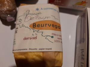 Salted butter made in Brittany at Kultur Végane in Saint-brieuc